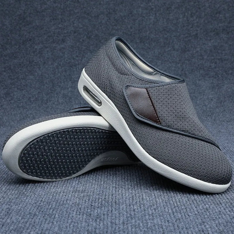 Men's and women's casual leisure shoes with Velcro straps in various colours