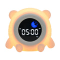 White soft edible silicone alarm clock for children with puppy style and music function