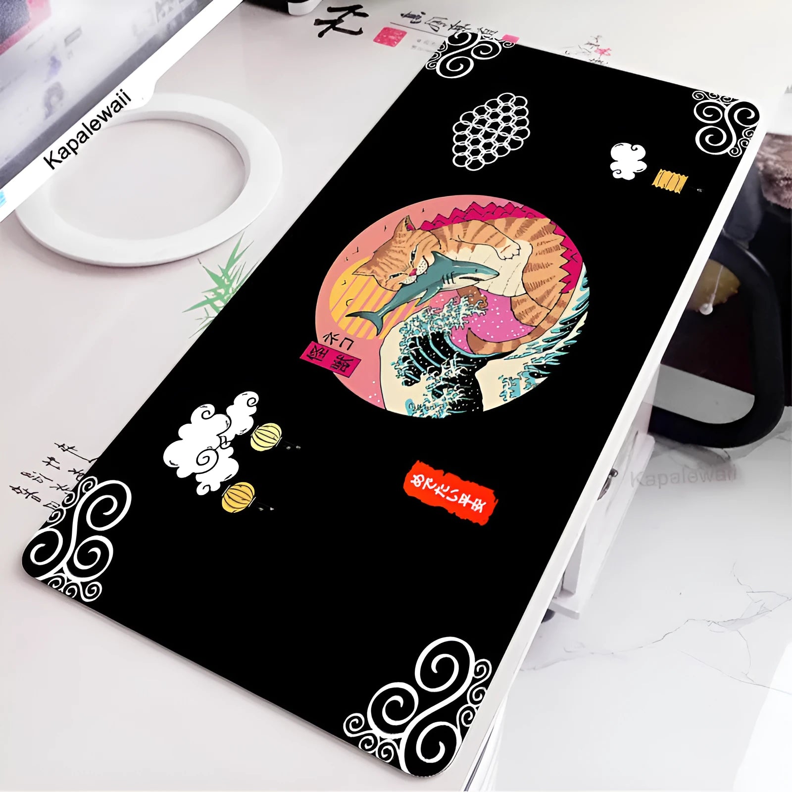 Chaos Esports rough surface cloth gaming mouse pad measuring 400x900mm with granular texture