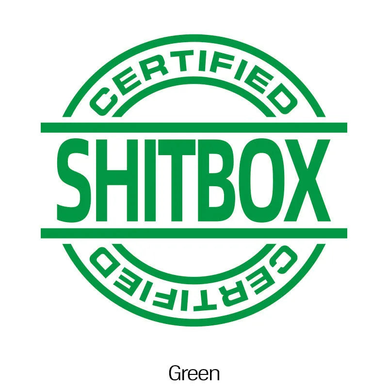 13x12cm creative vinyl car sticker in multiple colour options on a vehicle body panel.