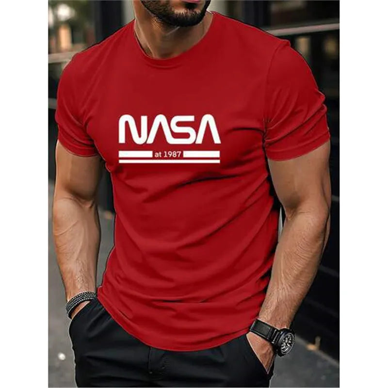 Men's slim-fit cotton short sleeve t-shirt in multiple colours with straight cut design
