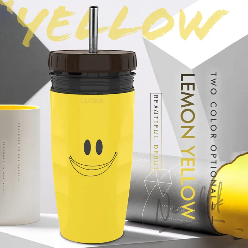 Twist top lidless double wall insulated travel cup with silicone membrane seal, 300ml, available in multiple colour styles
