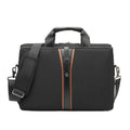Black single-shoulder laptop backpack 15 inch Oxford cloth with soft handle for business use