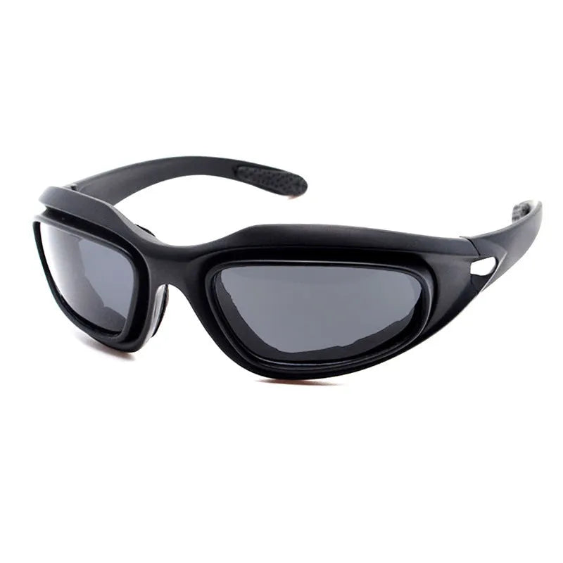 Tactical polarised sunglasses with PC frame for outdoor cycling
