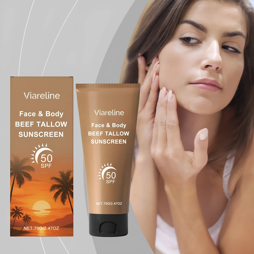 70g tube of non-oily protective cream with collagen and coffee extract.