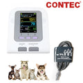 CONTEC08A veterinary digital blood pressure monitor unit with colour screen and adjustable cuff.