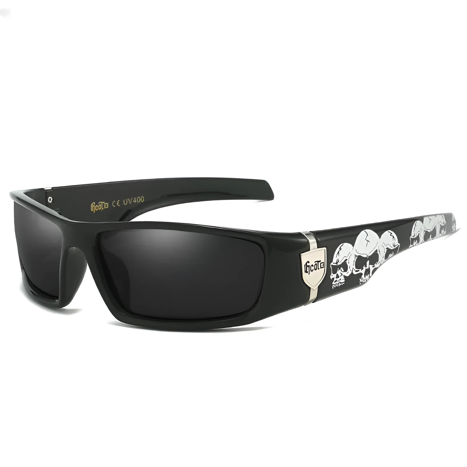 Bandit style West Coast polarized sunglasses G613 model in various colours with box frame