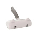 Two-way pet sticky hair roller brush with non-slip handle in gray or green for clothing and sofa cleaning