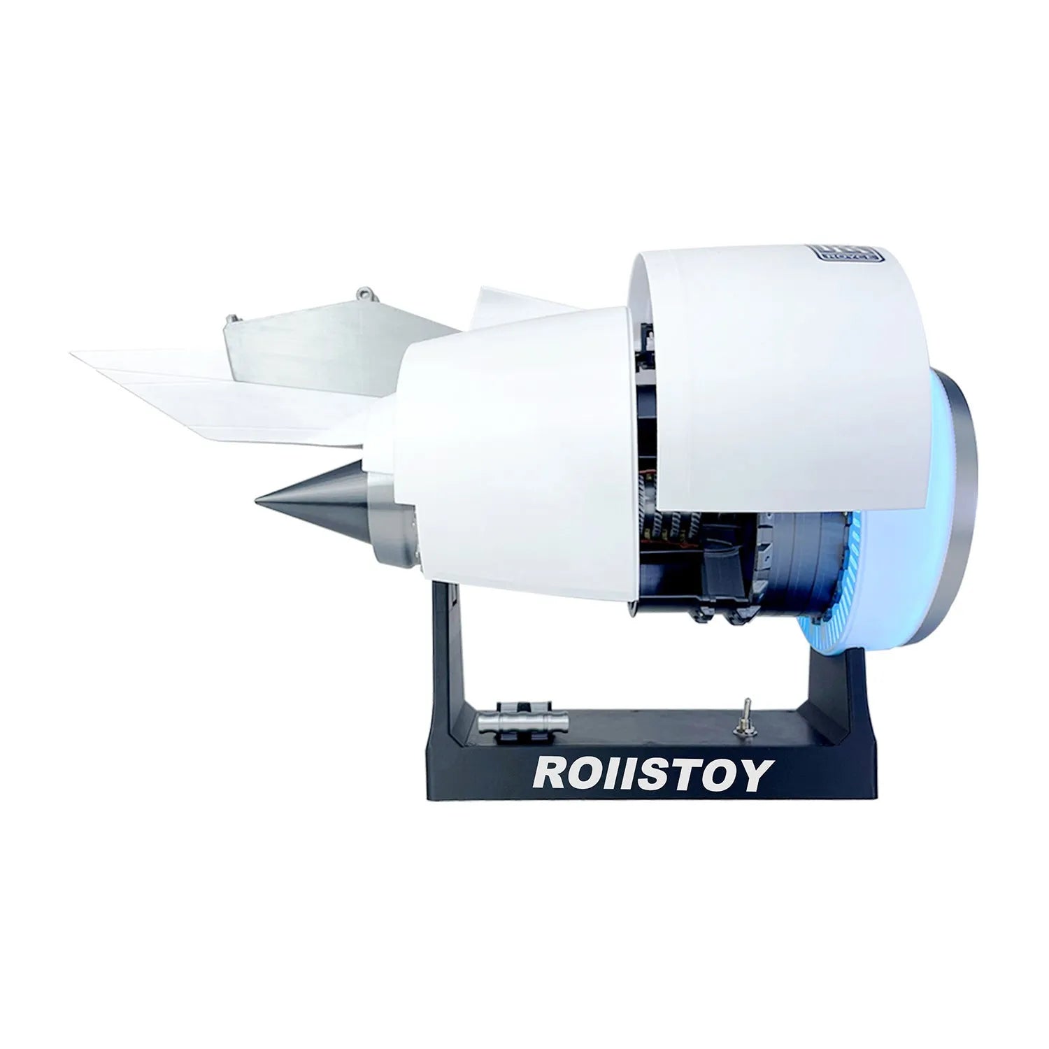 Airbus A380 TR900 fanjet model 41cm plastic electric with blue light and base