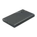Black ABS plastic USB 3.0 external hard drive case for 2.5 inch SATA SSDs and HDDs