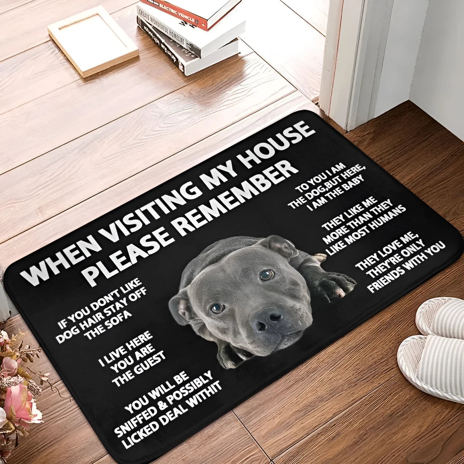 Square TPE rubber carpet in modern printed style for bedroom and bathroom floor