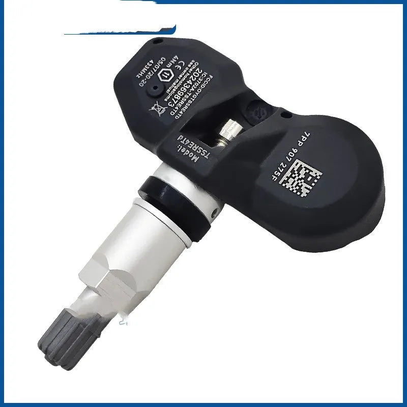 Black Audi tyre pressure monitor sensor replacement for vehicle TPMS systems