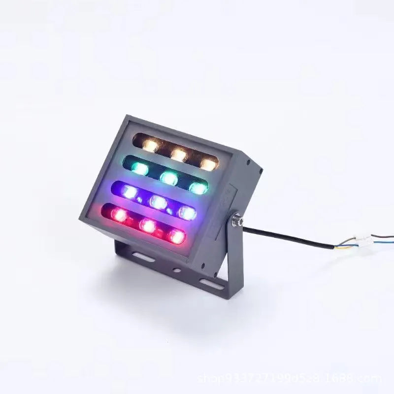 Outdoor LED Rainbow Tree Projection Lamp with aluminium alloy waterproof shell for landscape lighting.