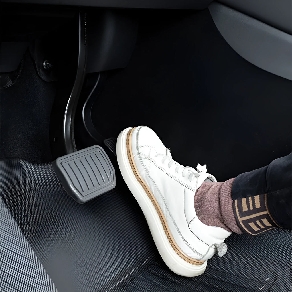 TPR floor mats for Tesla Model Y including foot mats, storage box mats, and tailbox protection