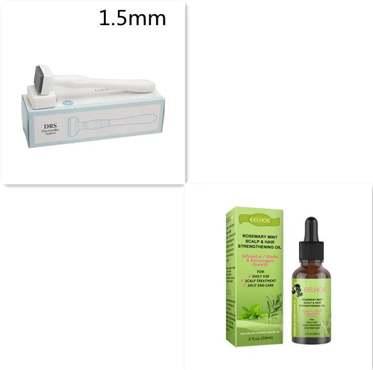 59ml bottle of rosemary mint hair growth fluid for scalp massage and hair repair.