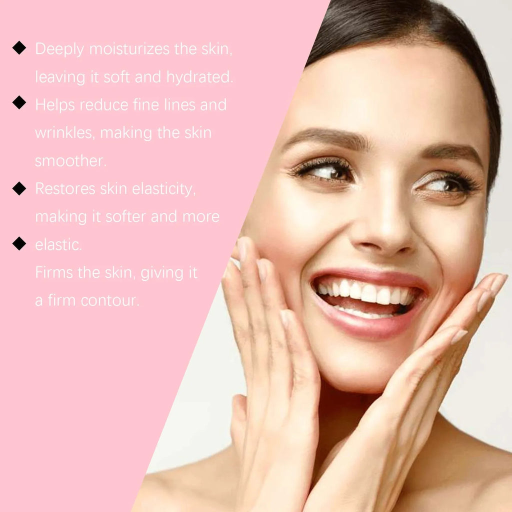 75g tube of collagen rice facial mask with applicator brush for dry skin hydration