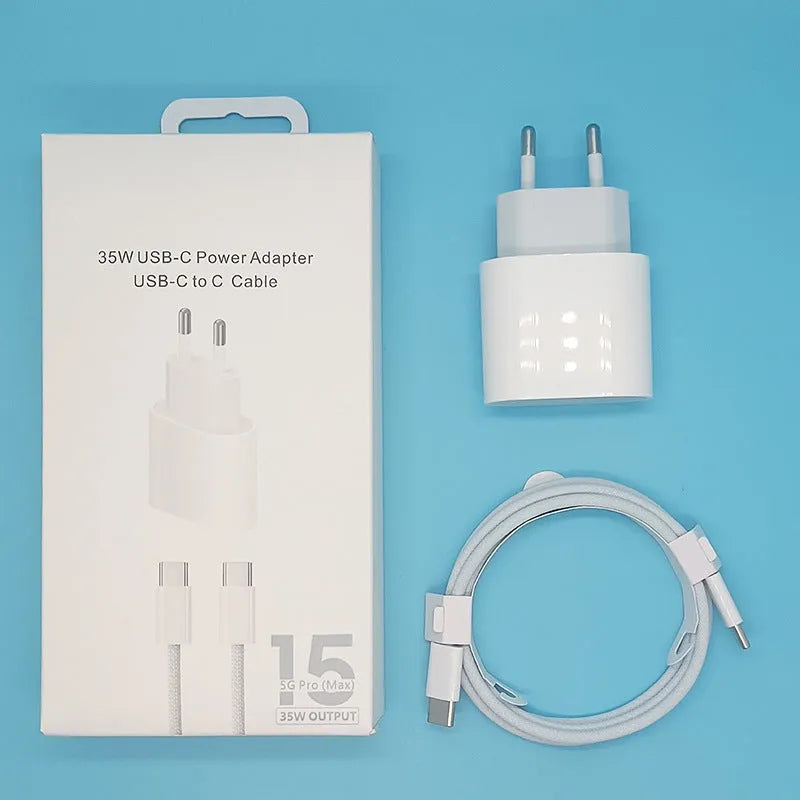 20W PD mobile phone charger with European and American plug variants