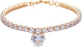 Heart-shaped rhinestone pet collar for dogs and cats in gold, with adjustment chain.