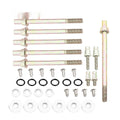 Honda Civic K Series aluminium engine gasket kit in silver, red, blue, and black colours.