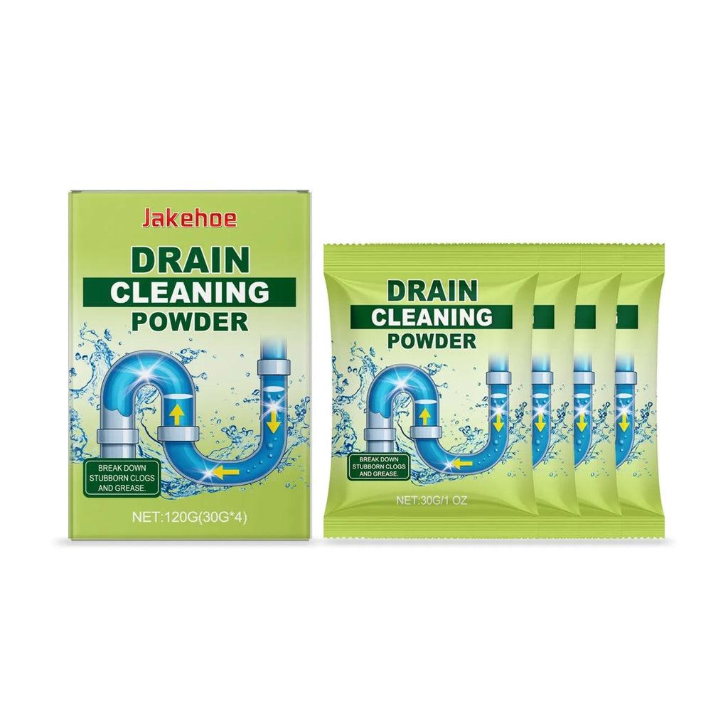 120g container of drain cleaning powder for unblocking sinks and drains
