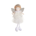 Cartoon angel fabric hair pendant clip for Christmas high ponytails on girls.