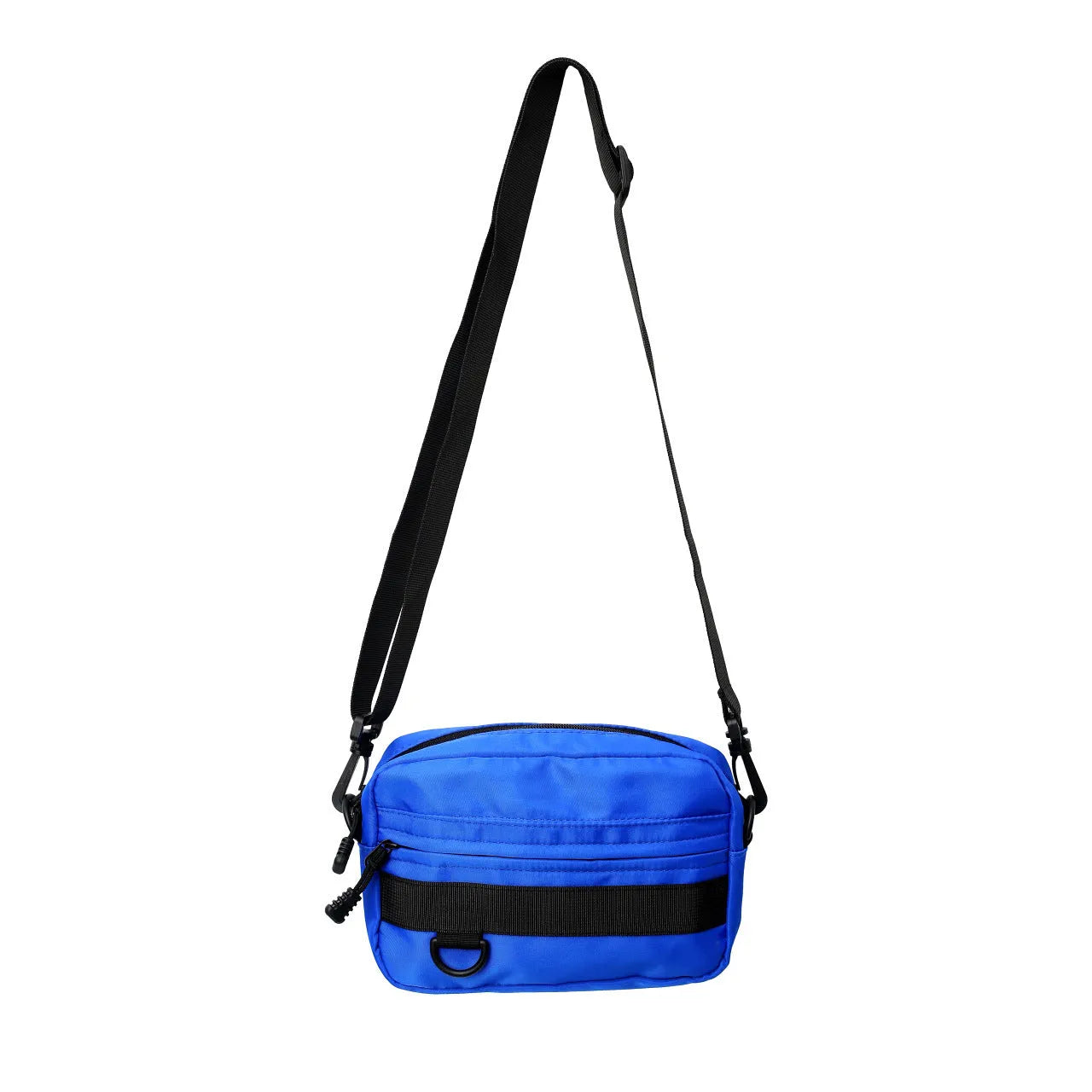 Men's nylon crossbody messenger bag in street style with sewing thread details
