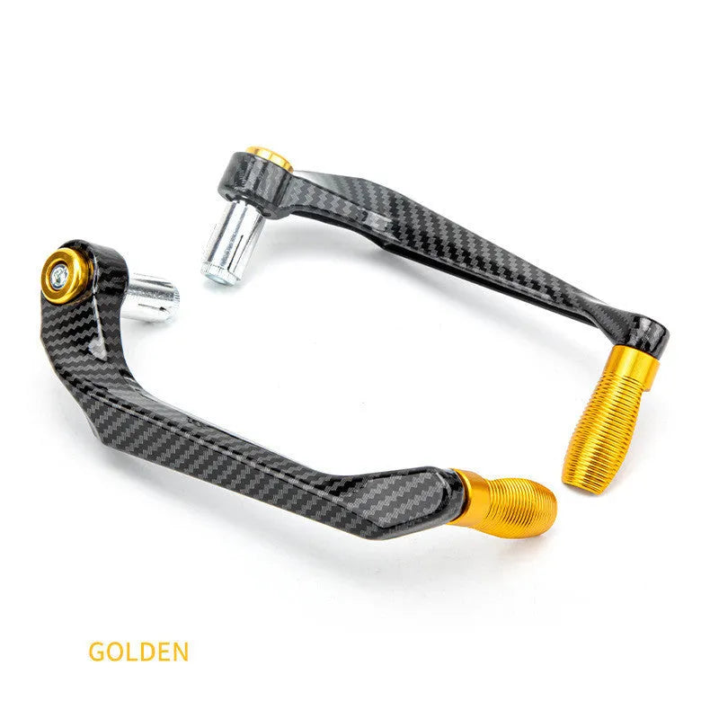 Aluminium motorcycle hand guards with water transfer printing in five colour options