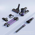 Brushless large suction foldable handheld vacuum cleaner 250W black and purple standard