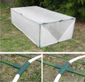 White PP plastic 3-way and 4-way plant support connectors for 11mm garden stakes.