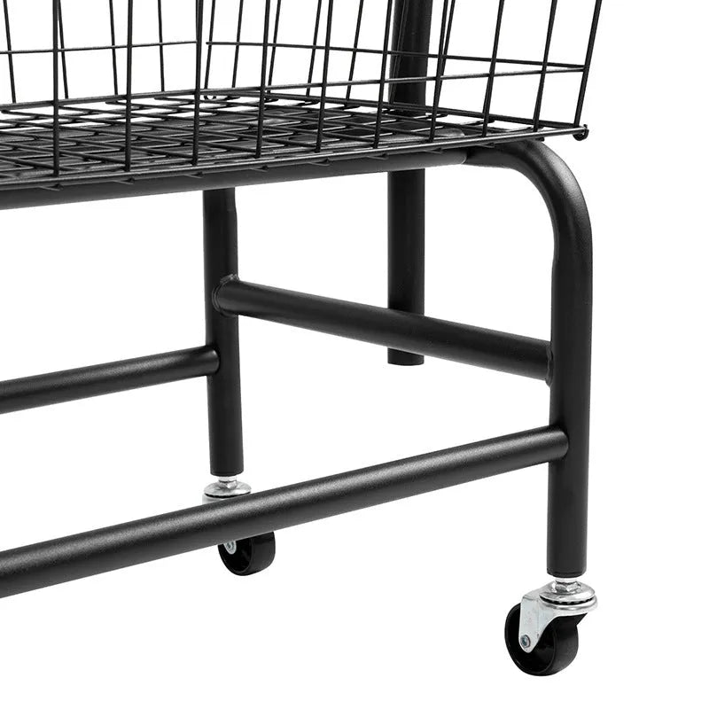 Single rod pulley clothes hanger in black or white with iron construction