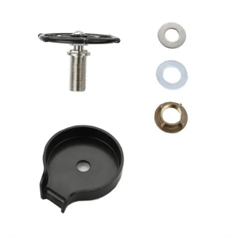 Black automatic stainless steel glass washer with ABS base and copper hose for pressure washer.