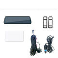 10-inch touch screen streaming dashcam rearview mirror with dual lens and blue anti-glare coating