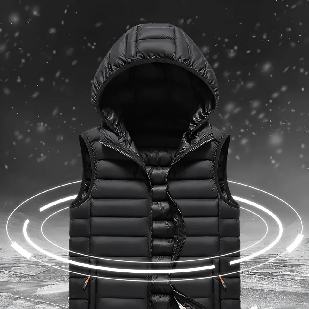 Men's Korean slim fit polyester vest with cotton filling available in multiple colours