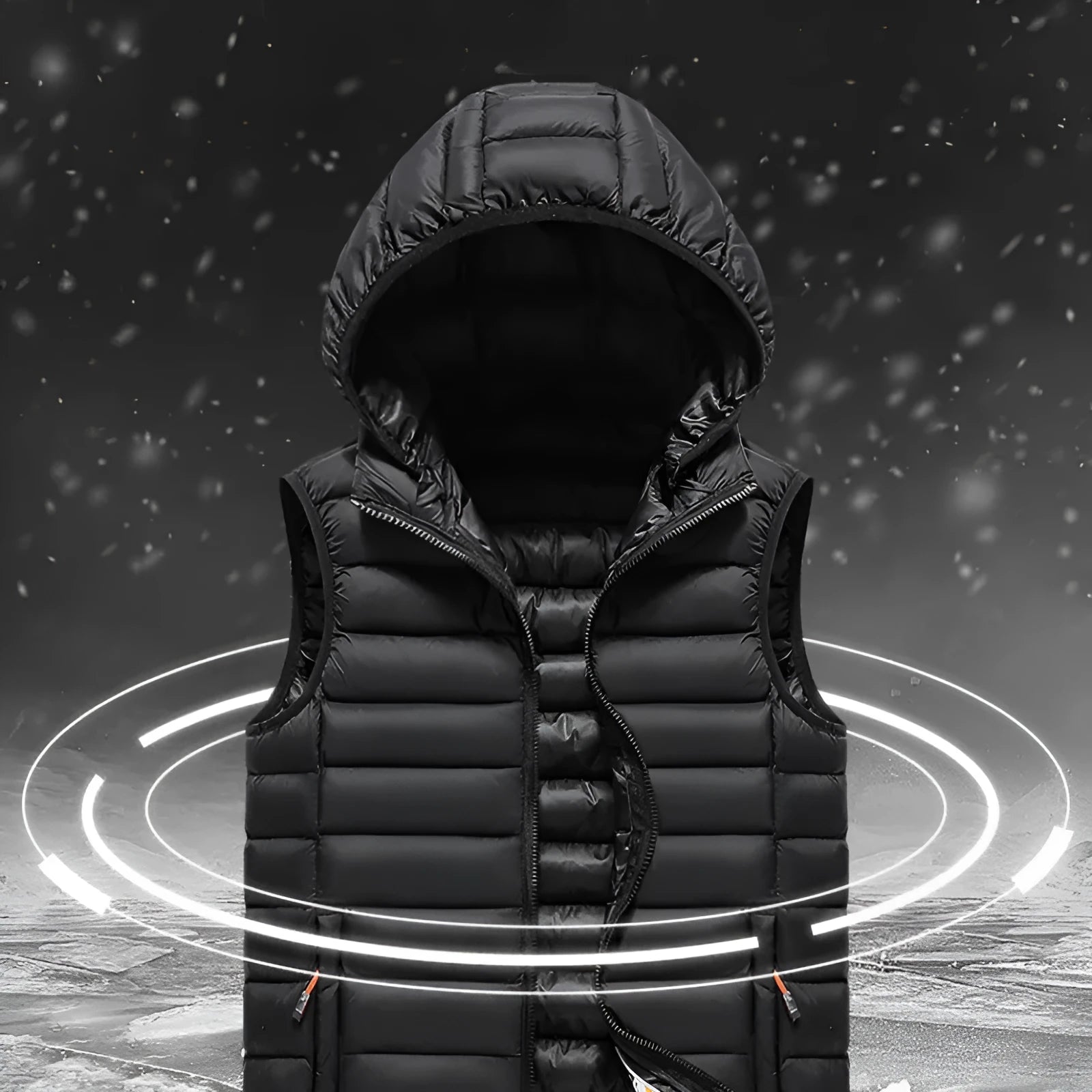 Men's Korean slim fit polyester vest with cotton filling available in multiple colours