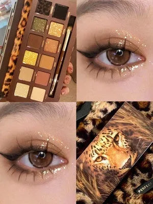 Explorer twelve-colour animal eyeshadow palette showing twelve different colour pans
