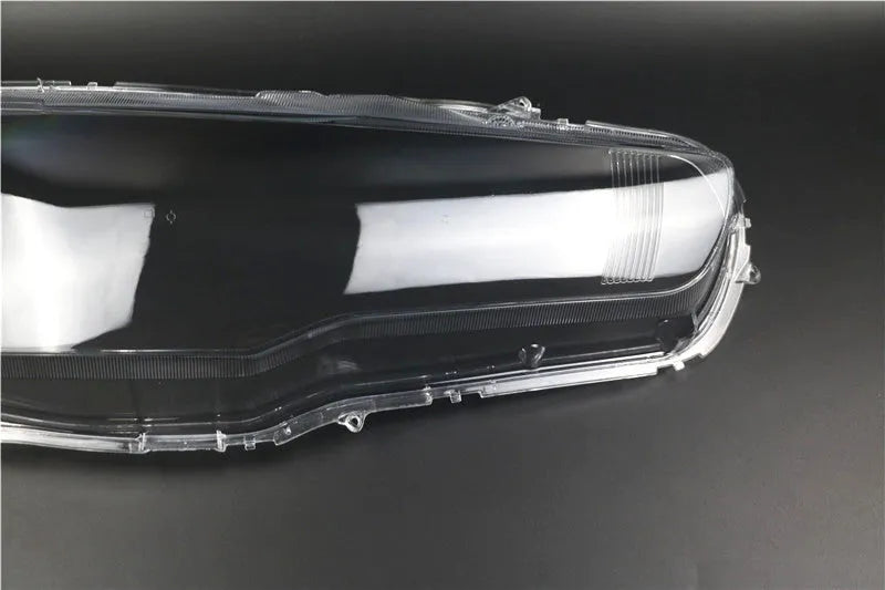 Transparent plastic car headlight housing cover with 50x30x20mm dimensions