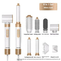 8 in 1 hair curler blowing comb set in champagne gold with brushless motor and 1300W rated power