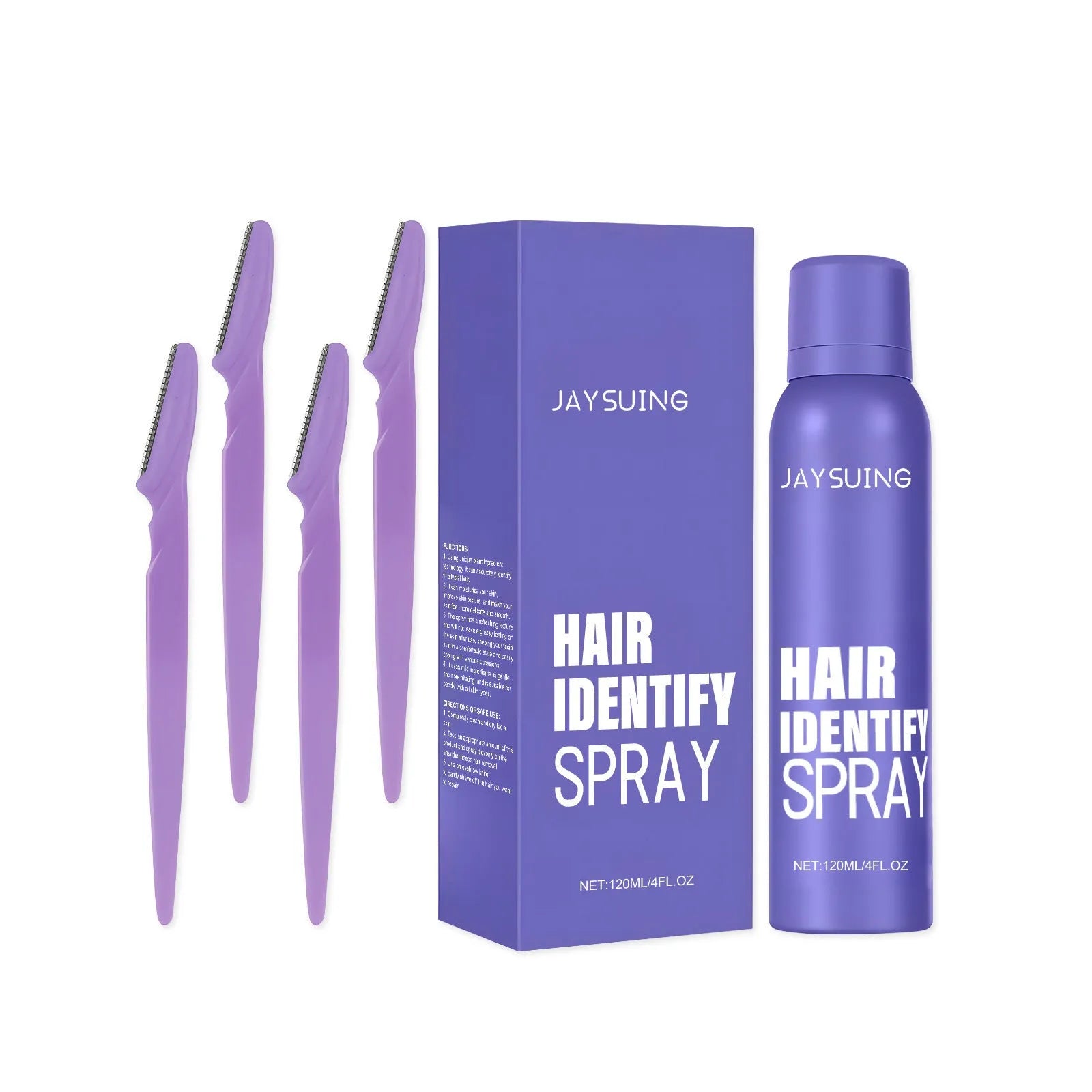 Portable home hair removal spray set with 120ml capacity containing traditional Chinese herb extracts
