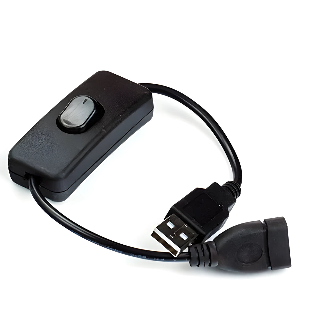 All-copper USB male to female extension cable, 28cm, for charging and data transfer