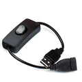 All-copper USB male to female extension cable, 28cm, for charging and data transfer