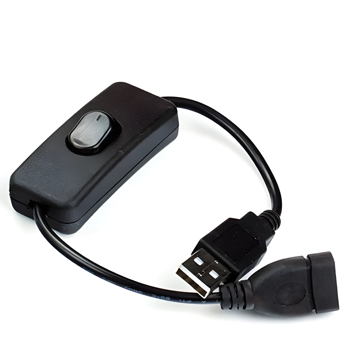 All-copper USB male to female extension cable, 28cm, for charging and data transfer