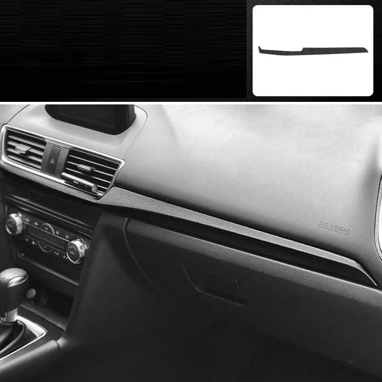 Unksera brand car interior decorative film sticker set for dashboard, centre console, and door handles.