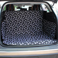 Waterproof dog car mat in Paw Print Oxford cloth for car boot or SUV trunk, anti-dirty pet liner