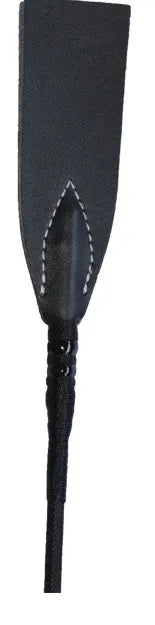 Short low carbon steel rider whip for obstacle training on white background