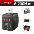 1/2 inch drive digital torque meter set with display head showing torque measurement