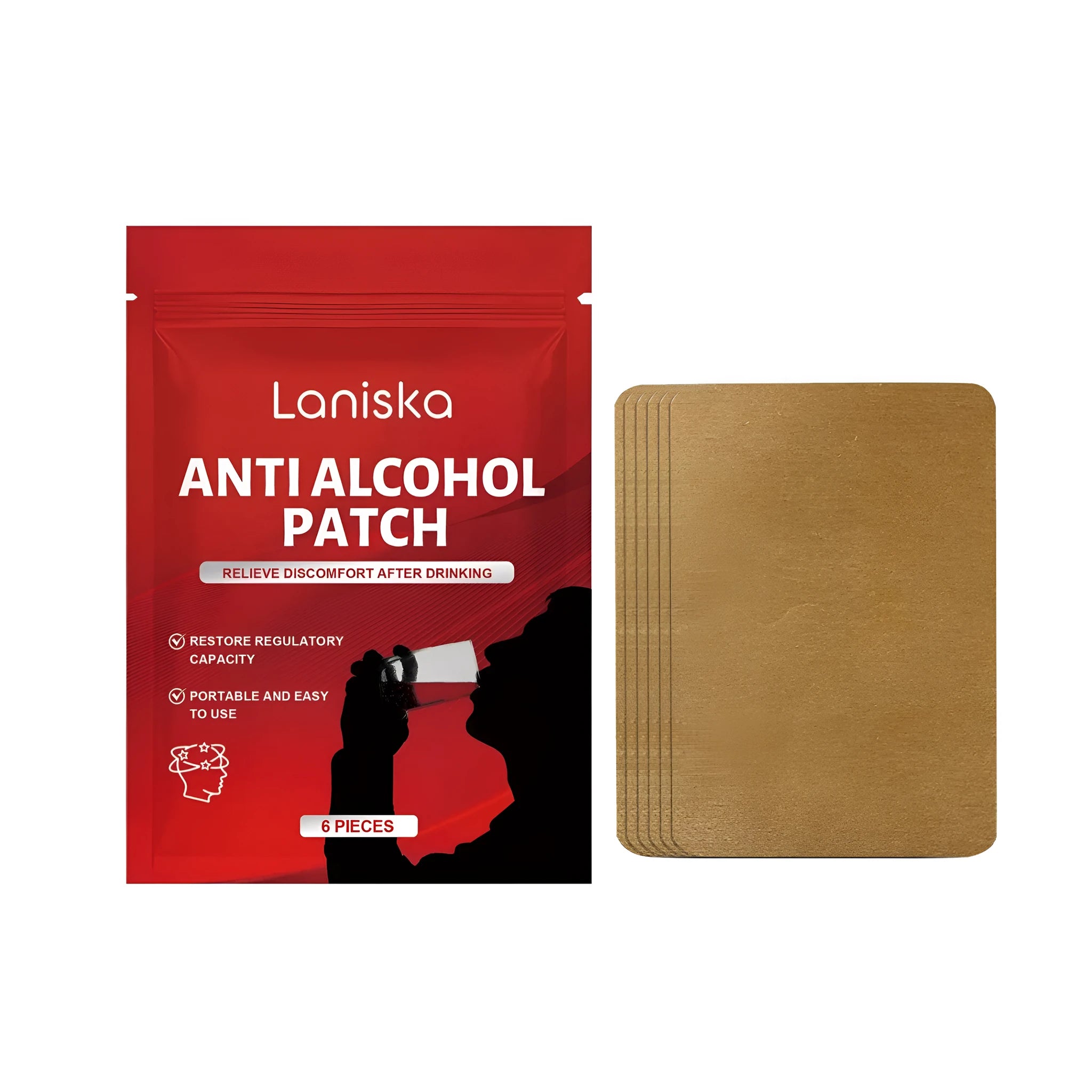 Anti Alcohol Patch pack of 6 with herbal extracts for hangover relief