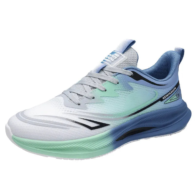 Men's solid colour casual shoe with a woven mesh upper and a low rubber sole.
