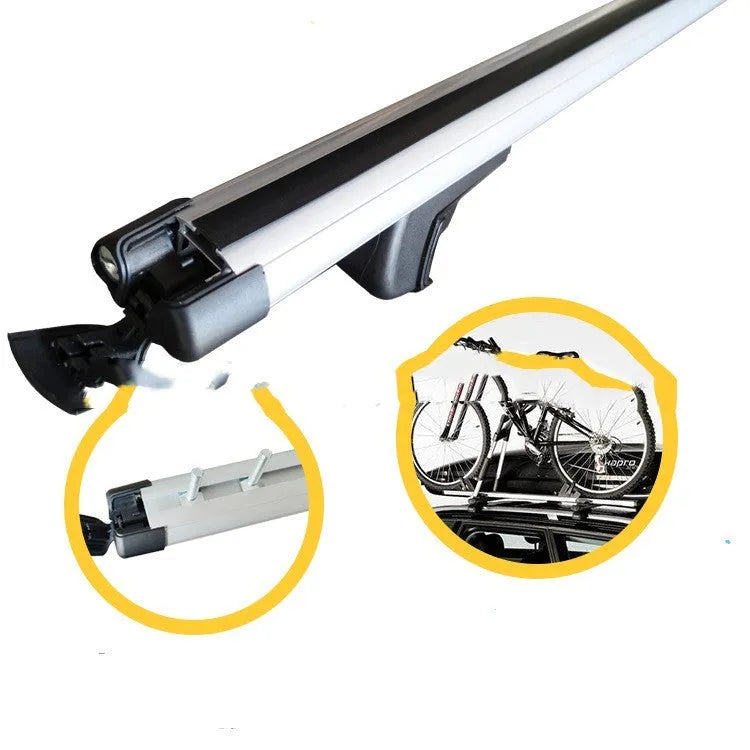 Alloy SUV roof rack crossbar modification kit set with adjustable length from 120cm to 135cm.