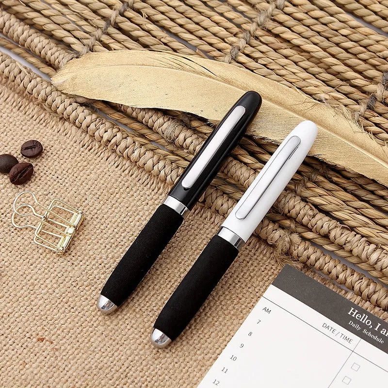 EVA metal cap mini ballpoint pen showing metal body and cap, with colour options displayed.
