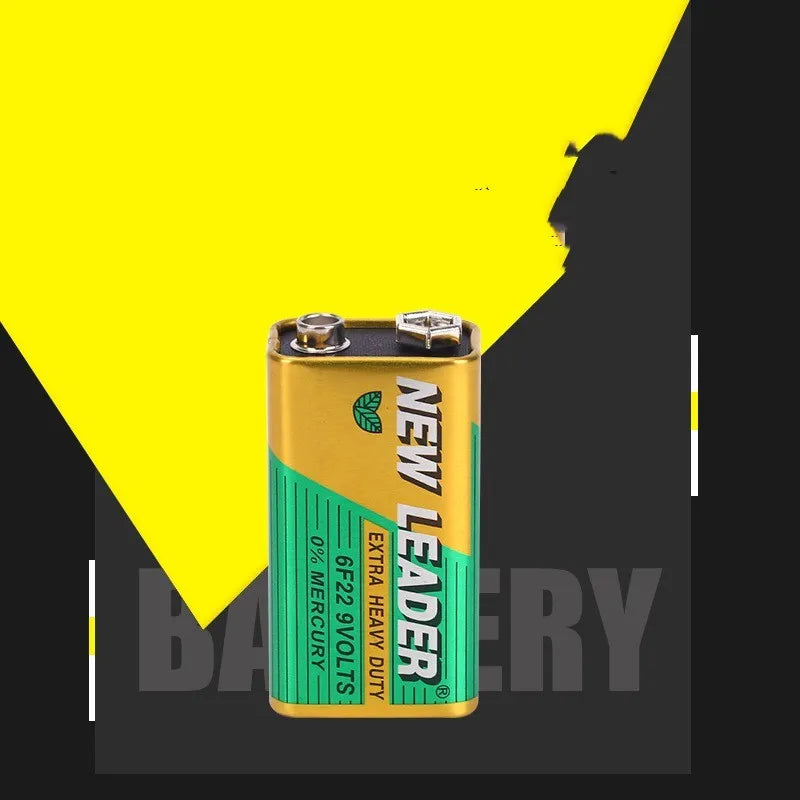 Xinlida 9V square alkaline battery, model 6F22, for microphones and walkie-talkies.